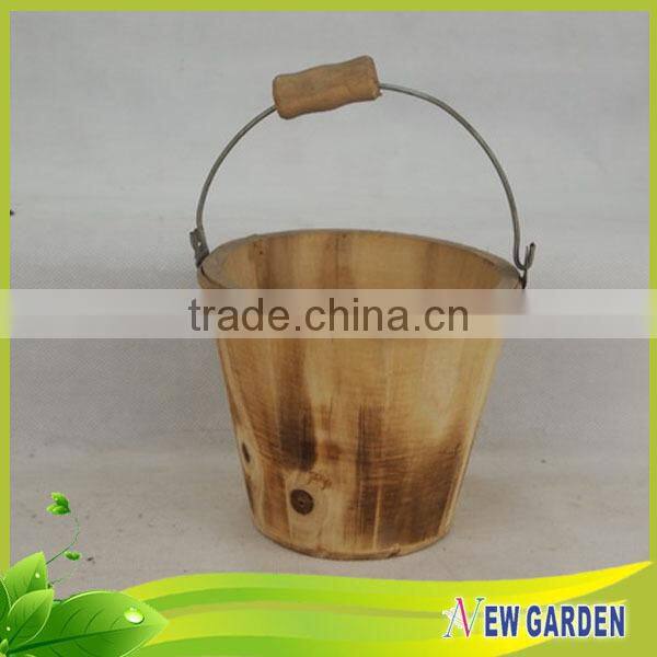 China Alibaba Different Types Wooden Garden Flower Pot By Handicraft