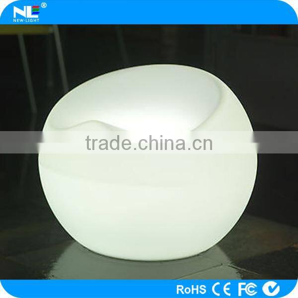 Fantastic visual effect 3D plastic LED light up single sofa chair