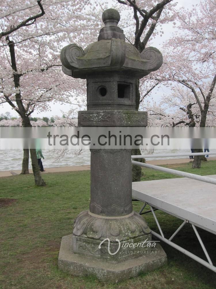 marble carving antique garden japanese stone lantern
