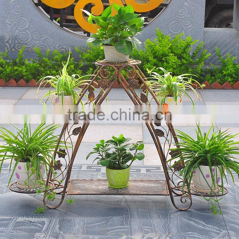 2016 Factory Custom Handmade Metal Garden Flower Pot Stand