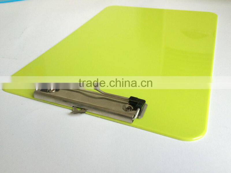 A4 PS green writing clip board