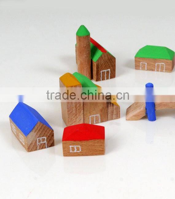 Wooden miniature houses