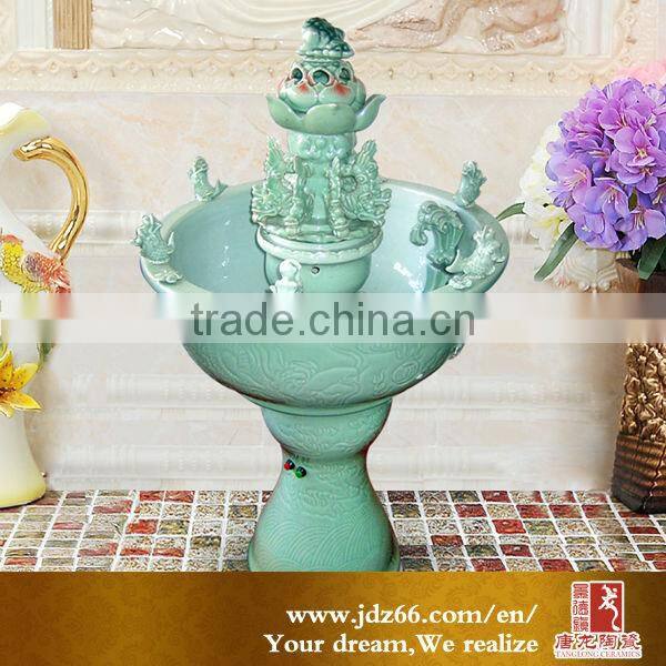 Jingdezhen decorative customized ceramic magic fish tank