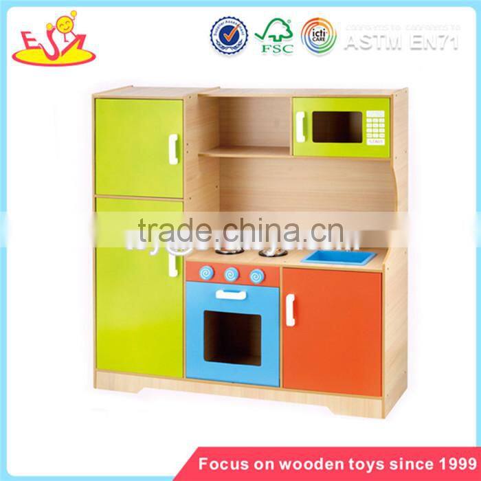 Wholesale hot sale kids wooden microwave oven toy interesting wooden microwave oven toy W10C047