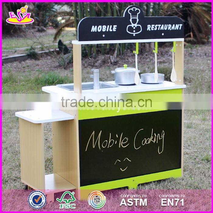 2017 New design kids pretend play toy wooden kitchen preschool children toy wooden kitchen best toy wooden kitchen W10C249