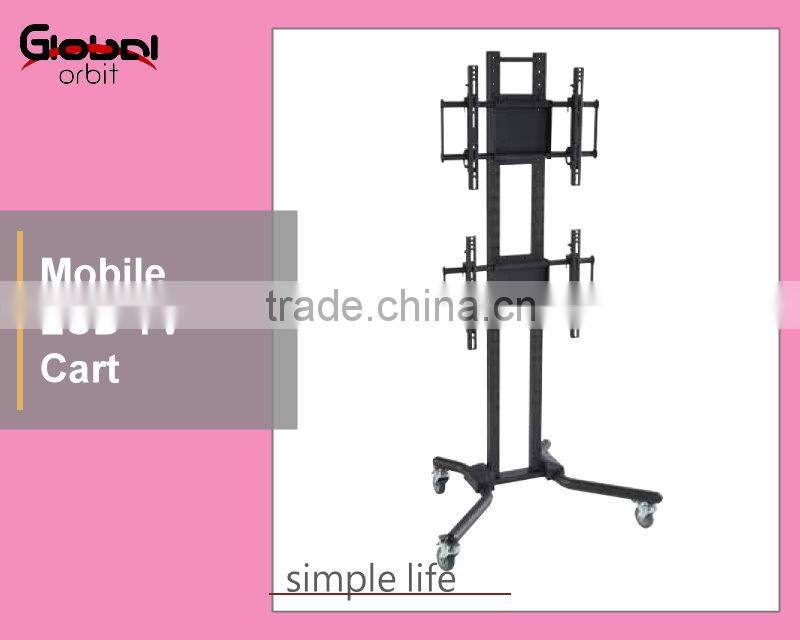 Video Wall Mount Rolling Portable LED TV Mounting Bracket Stand