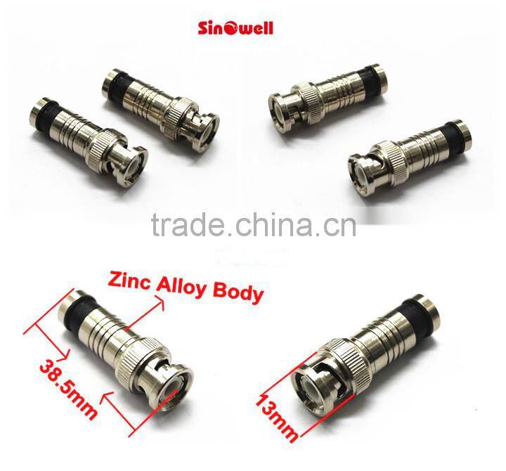 RG59 /RG6 F BNC male connector