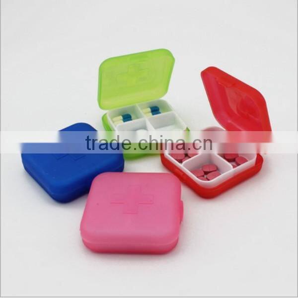 custom 4 compartment plastic pill box,custom plastic medicine storage pill box,custom plastic drug pill box supplier in china