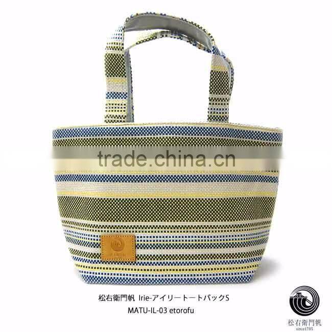 Japanese canvas cloth sail HANPU / HAMPU weekender bag made in Japan for wholesale