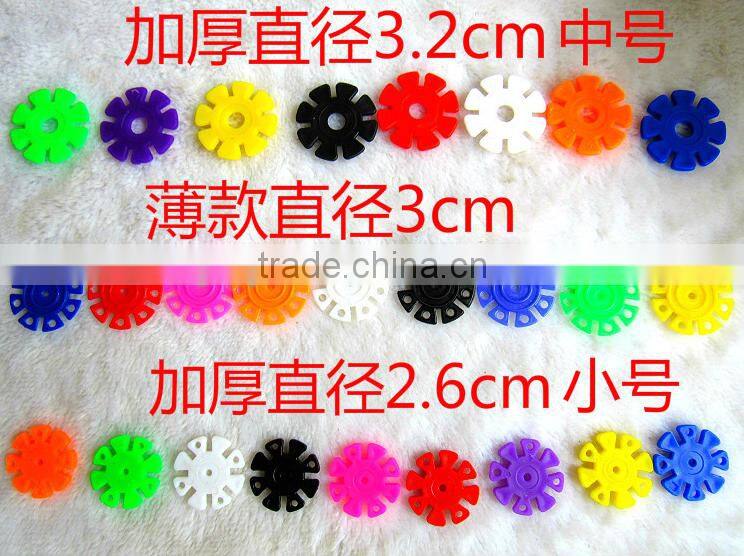 Wholesale Plastic SnowFlakes Building Blocks toys for kids 120pcs/bag