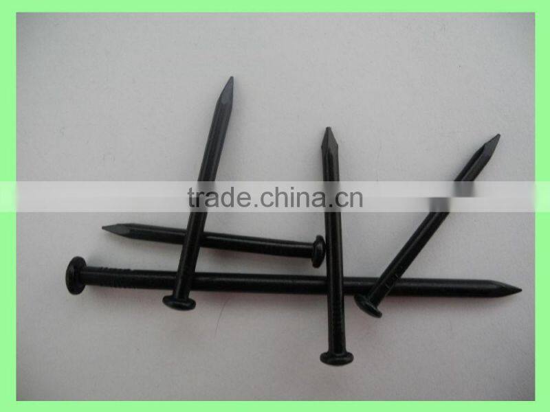 Top hardened black steel concrete nails sizes/linyi concrete steel nails