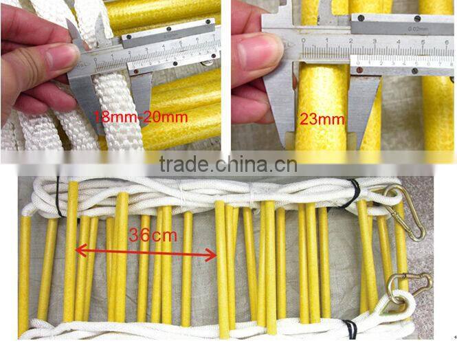 High Strength Nylon fire escape rope ladder for evacuation