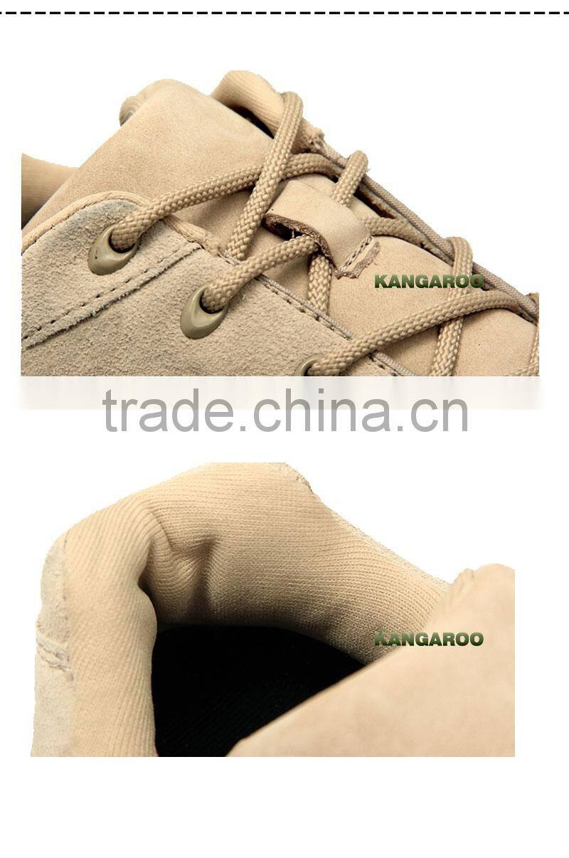 Low Cut Rubber Military Desert Laced Boots For Men