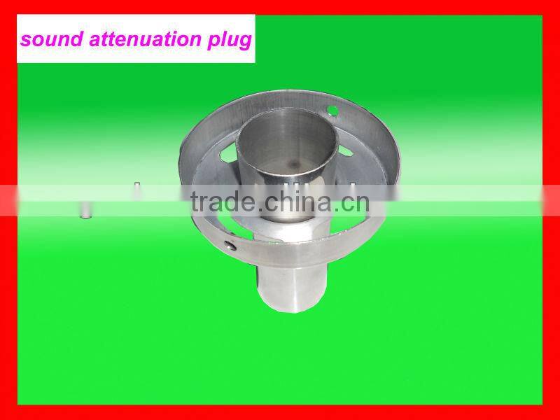 sound attenuation plug for muffler