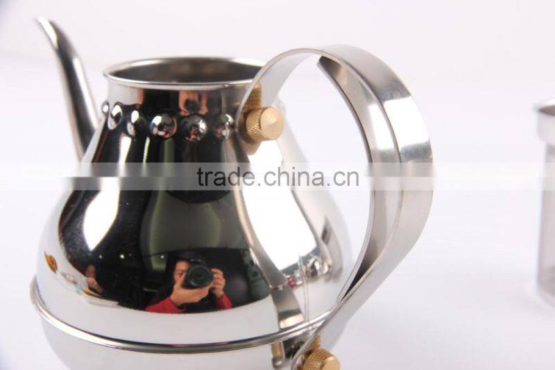 stainless steel gold pour over coffee pot, coffee & tea kettle