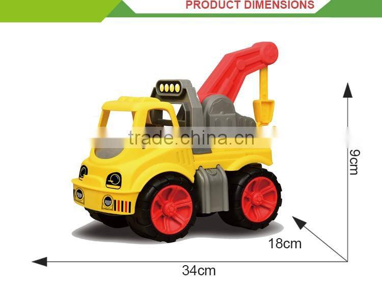 Newest product kids plastic sliding concrete pump truck model toys