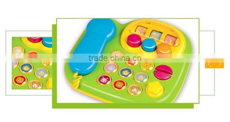 2016 Newest product cartoon musical plastic toy cell phone