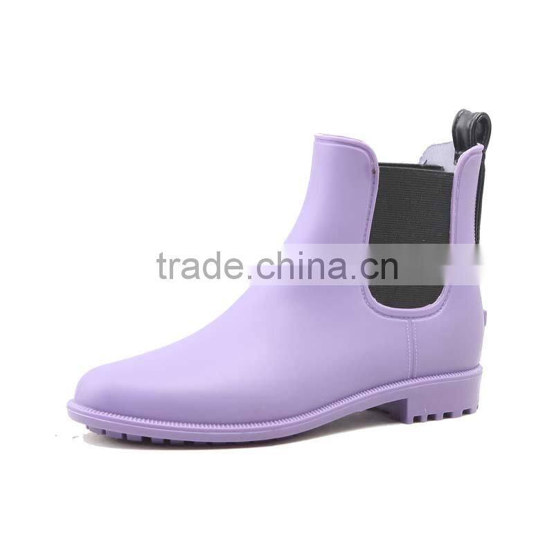 colorful chelsea rain boots with simple shape for women