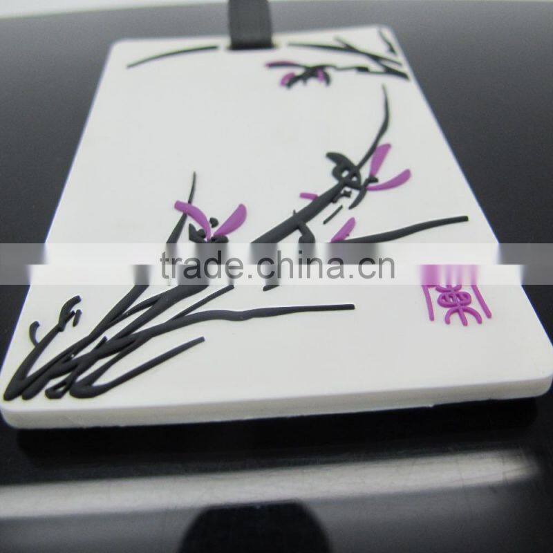100% Eco-friendly Factory Direct Wholesale Silicone/PVC Luggage Tag