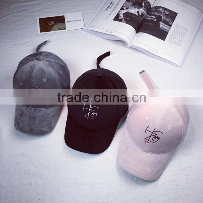 Velvet Fabric Sport Style Baseball Cap And Fashion Hat