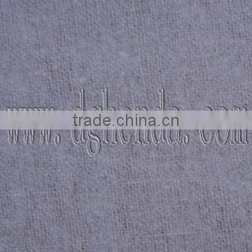 bleached 0.6mm 100% cotton fuzzing fabric with watersoluble hot melt adhesive