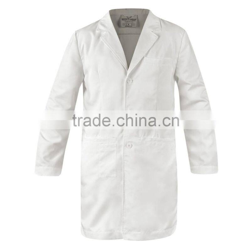 cotton white hospital medical lab coat in uniforms