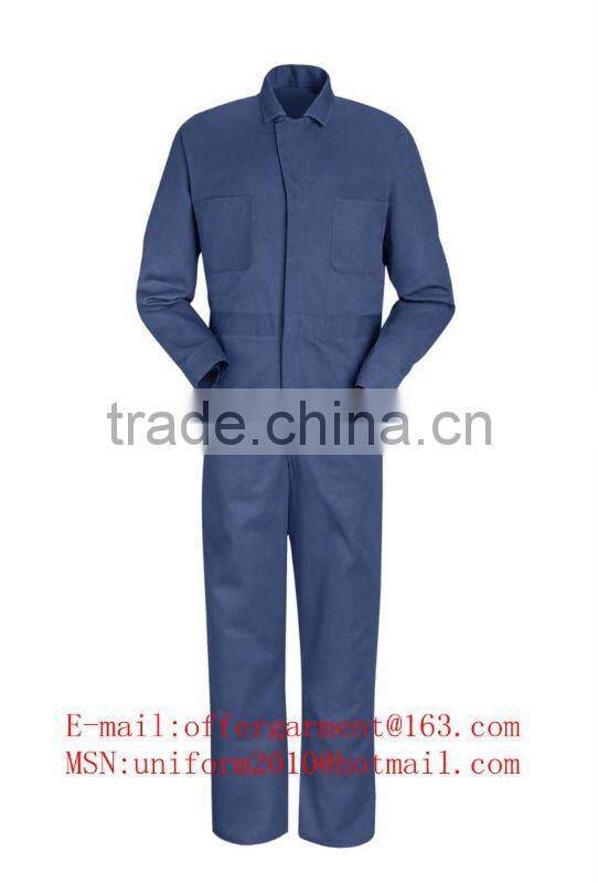 Snap-Front Cotton Fire Retardant&Anti-Acid Safety Coverall.JumpsuitsSL0320