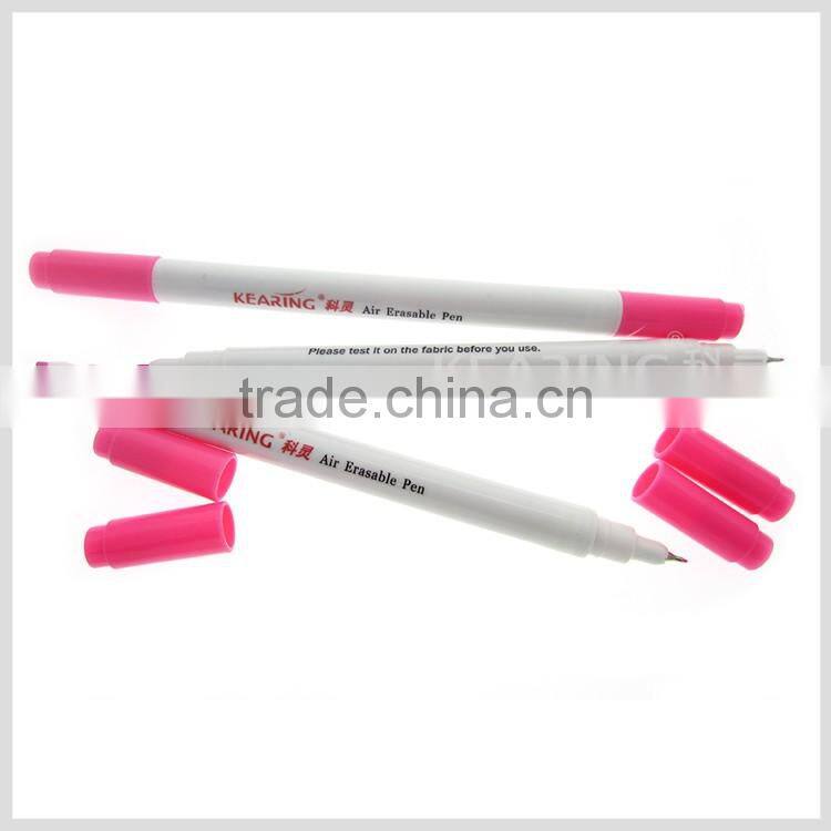 Dual tipped air erasable marker in 0.5mm+1.0mm fiber tip Pink color 2 years shelf life time #AP1005