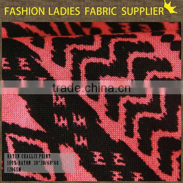 shaoxing cichengtex fashion soft handfeeling woven 100% printed rayon fabric