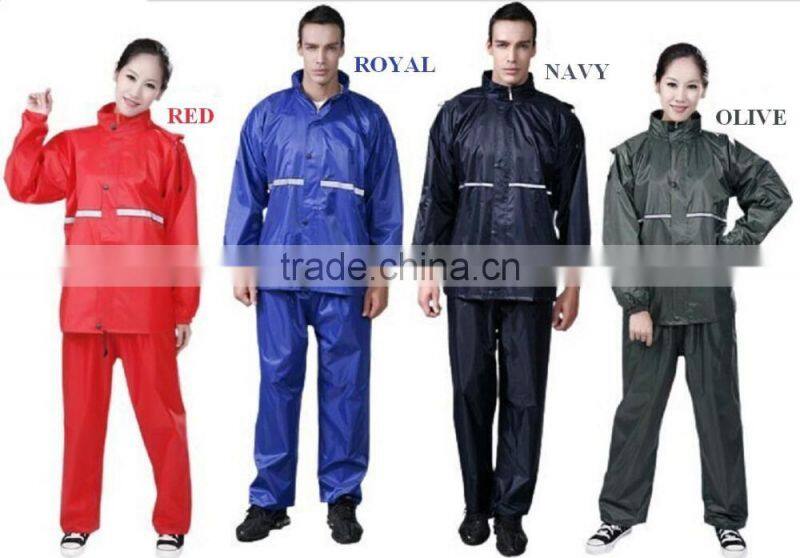 polyester Motorcycle rainsuit