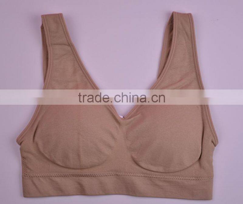 GZY 2015 low price health sport yoga sports women sexy nude bra