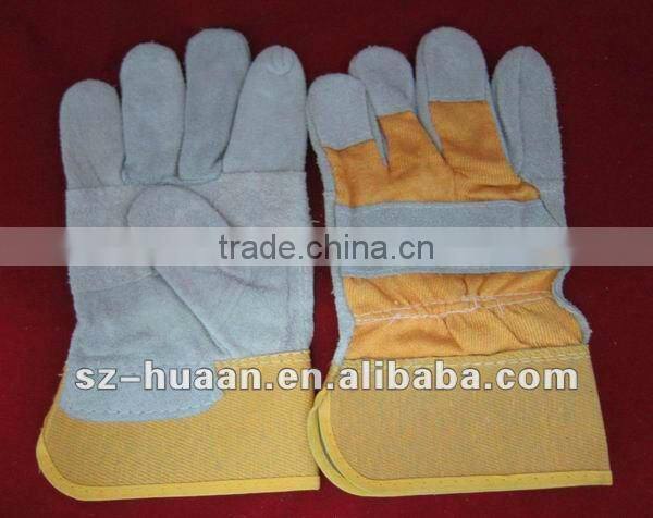 Leather hide welding glove, leather glove, working glove