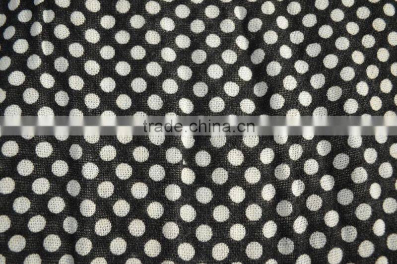 Fashion top popular ladies printed dot acrylic mixed cashmere shawl for winter