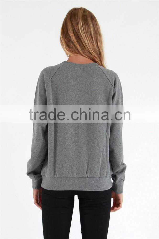 2017 New style printing crew neck sweatshirt women sweatshirt