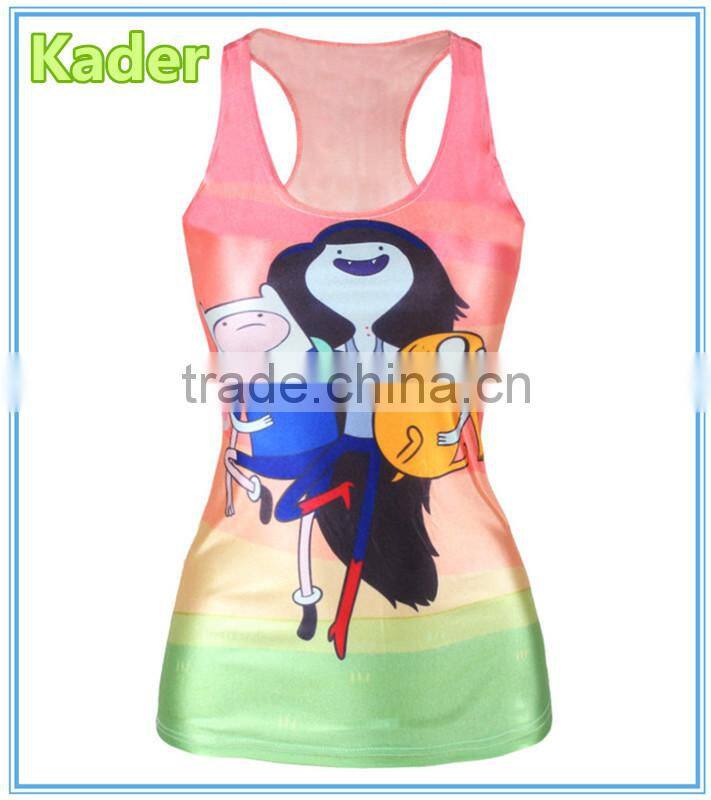 Custom gym stringlet tank top