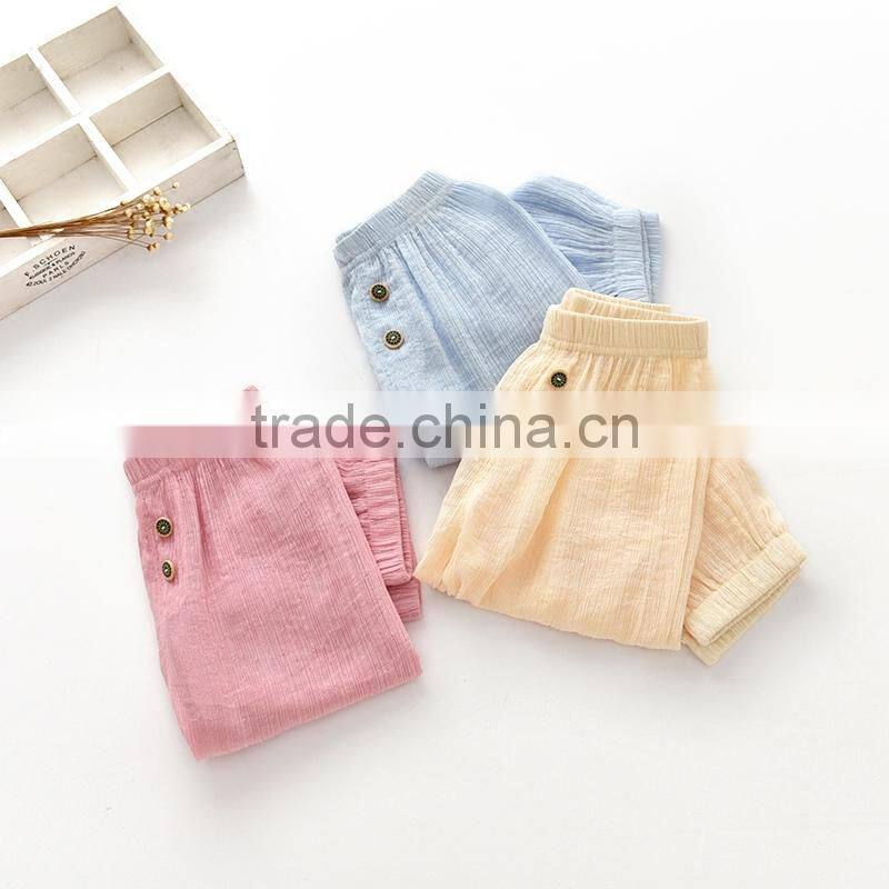 Baby summer air condition pants anti-mosquito pants cotton ankle length bloomers