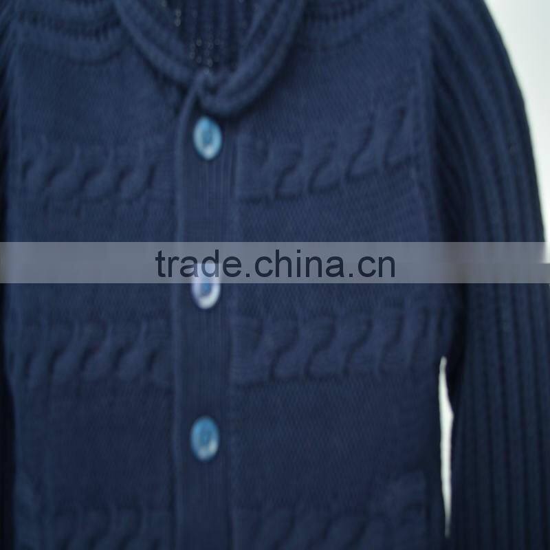 School Uniform Boys Cardigan Kids Winter Sweater