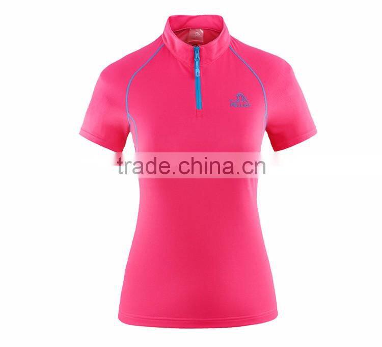 2017 Summer High Quality Women Stand Collar T-shirt