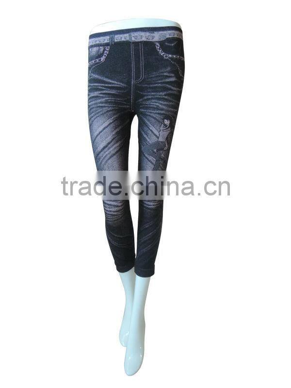 Jeans printing leggings seamless woman underwear ladies seamless leggings