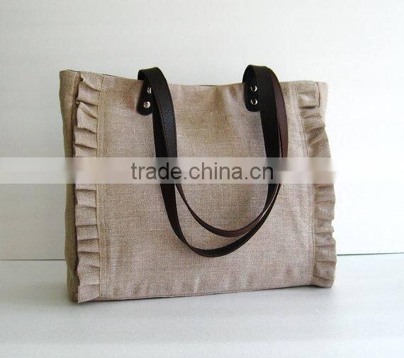 Wholesale Natural Color Linen Tote Bag