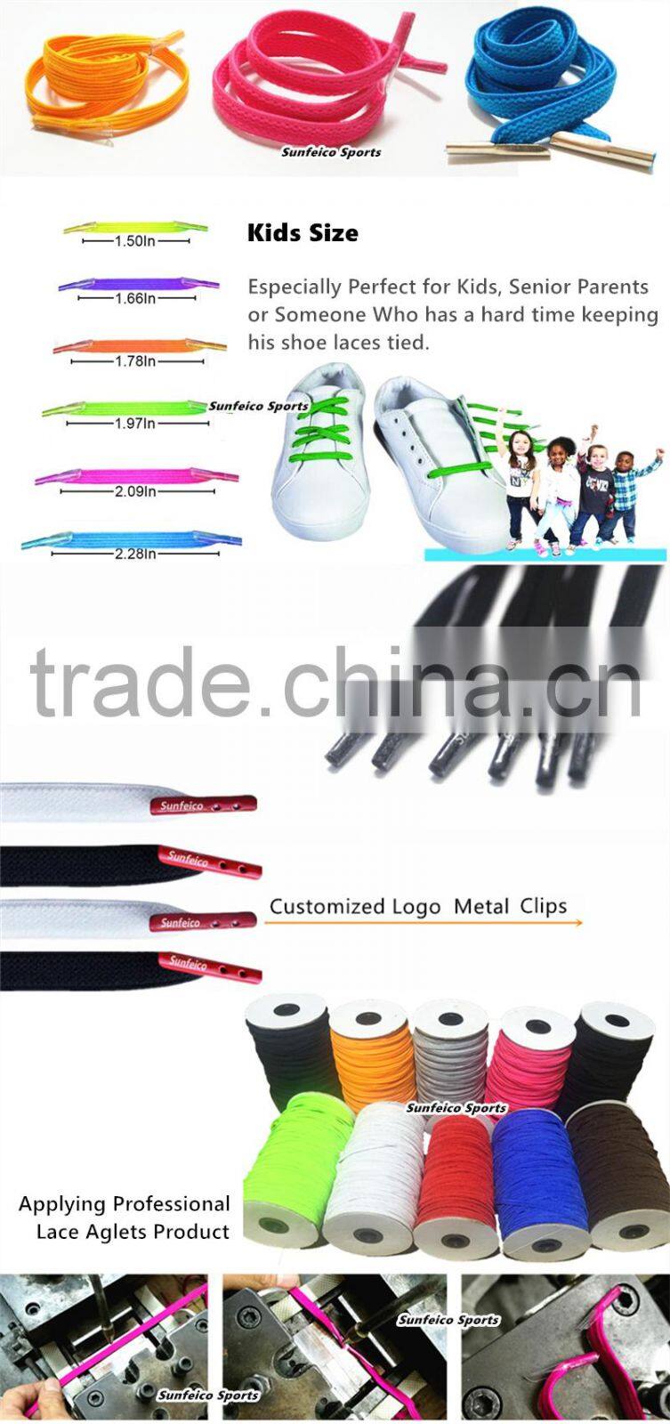 Flexible No Need Tie Footwear Laces for Outdoor Sports Sneakers - Customized No-Tie Red Shoelaces fits Running Shoe Casual Shoes