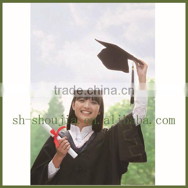 black graduation gowns, graduation robes, phd dotorate gowns