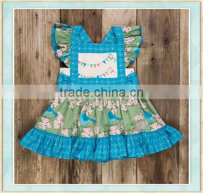 2017 july 4th childrens sleeve dress wintersweet print pattern unicorn clothing baby girls dress