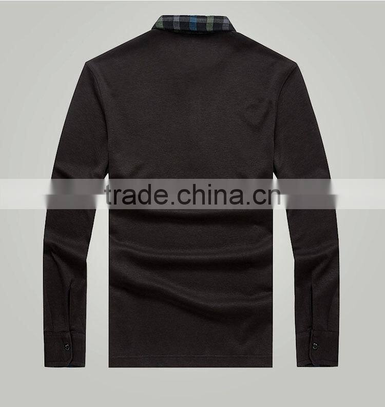 2015 custom high quality long sleeve polo shirt LP3