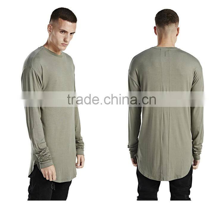 mens cotton viscose/rayon soft plain oversized curved hem long line dress t shirts
