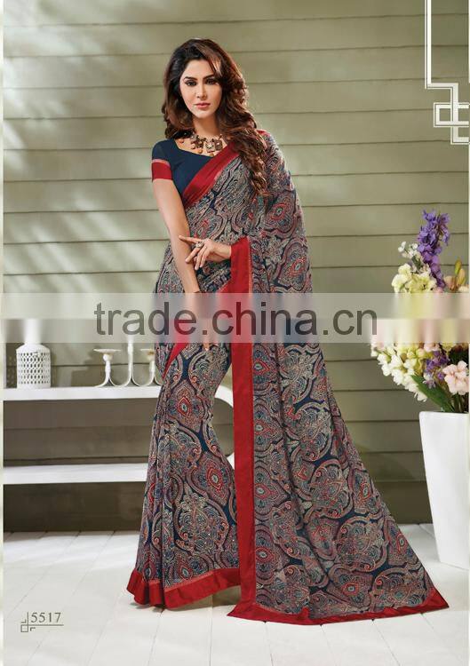 Designer Printed Sarees Collections