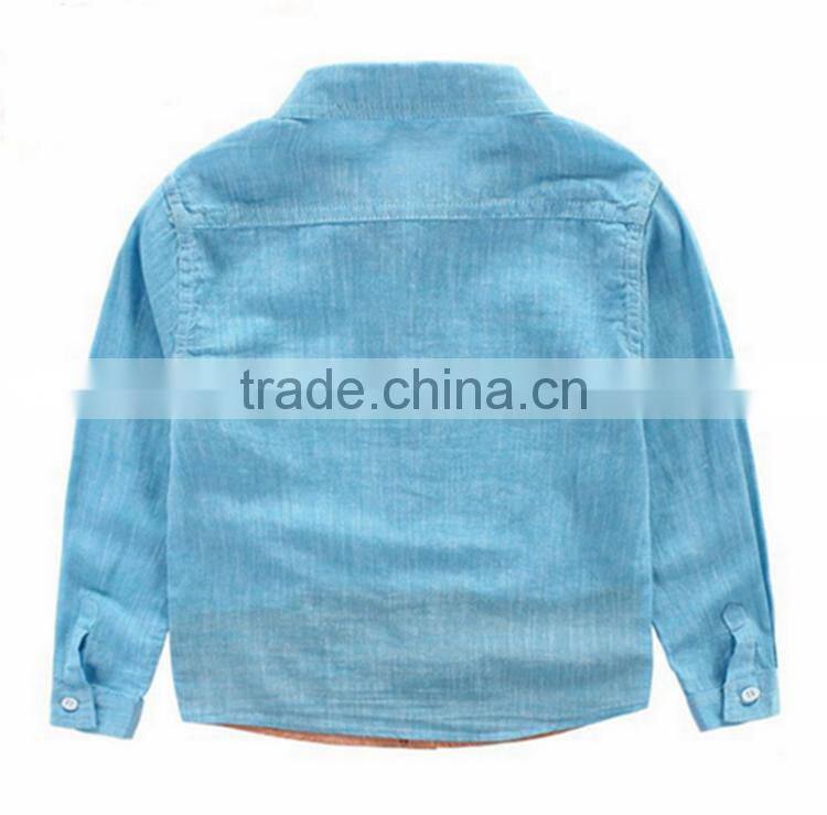 New design long-sleeved blouse boy kids cartoon t-shirt children