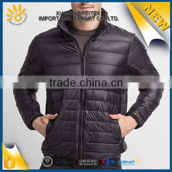 Hot sale custom men's nylon light sports down jacket