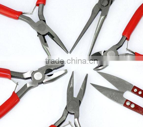 Wholesale Jewelry Making Tool 6PCs/set Mixed Pliers Scissor Kit With Case