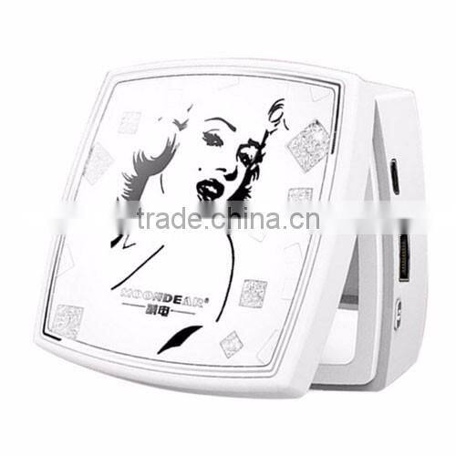 Led Double Surface Beauty Mirror Mobile Power Supply Box Portable Battery/Mirror Power Bank